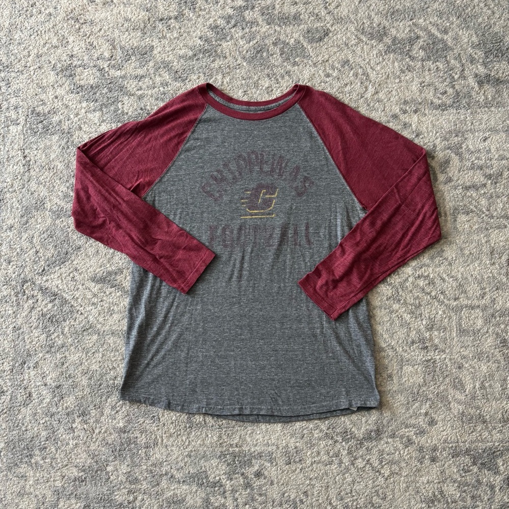 Central Michigan Football baseball t-shirt- XL